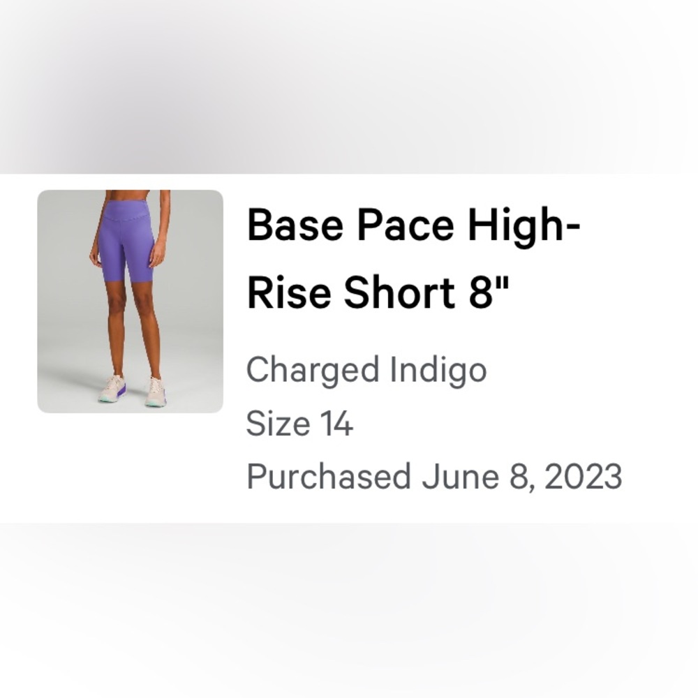Lululemon Athletica Purple Shorts